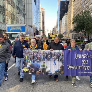 Striking miners arrested at protest in New York City