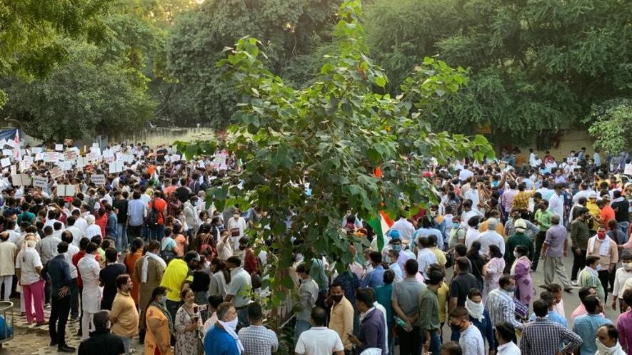 Thousands take to the streets in India protesting gang rape and murder of 19-year-old