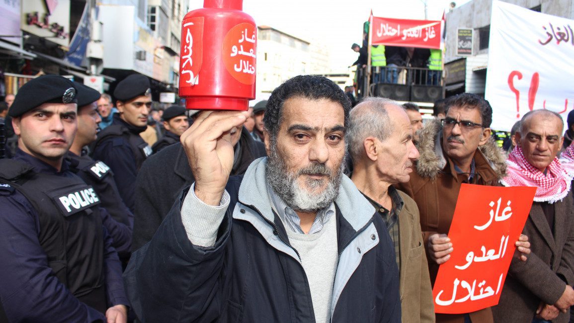 Activists in Jordan launch protest against natural gas deal with Israel