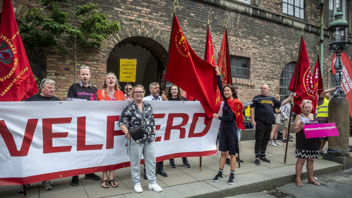 Trade union demo Denmark