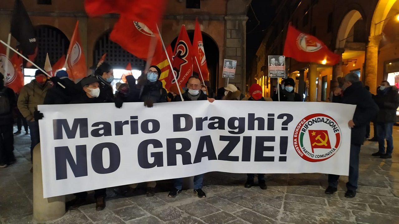 Italian left opposes the new government led by Mario Draghi
