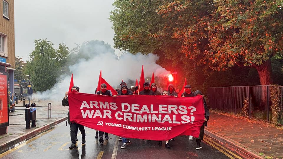 Protests erupt at the opening of biennial international arms fair in London