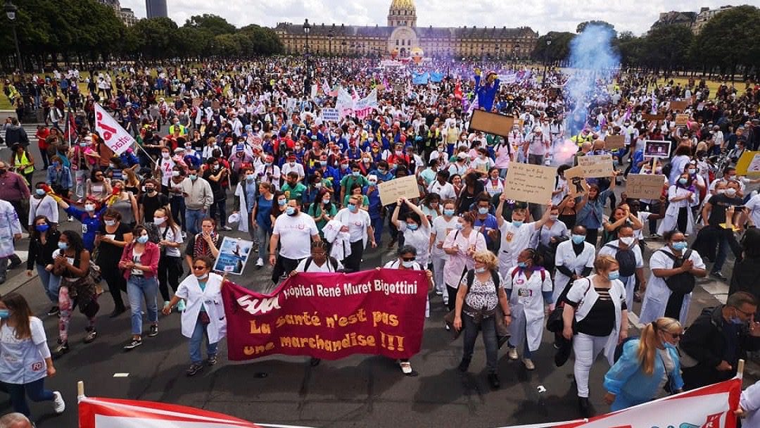 France health workers Protests