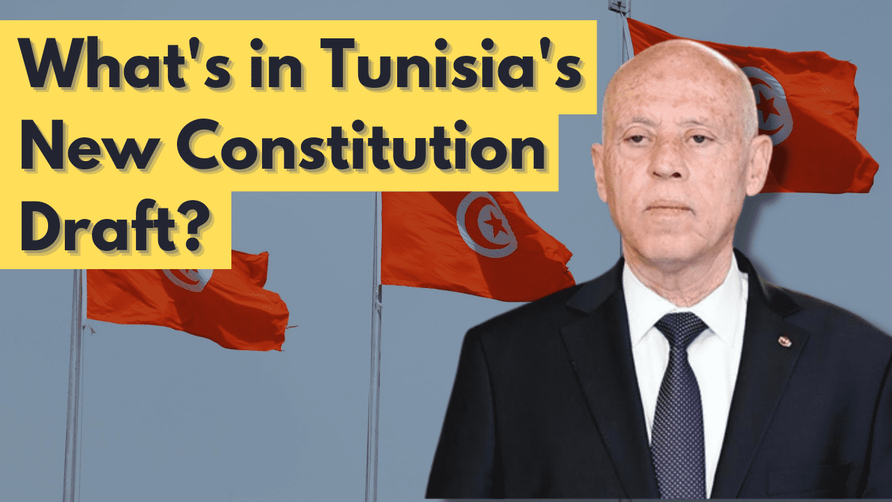 What is the controversy around Tunisian President Kais Saied’s draft constitution?