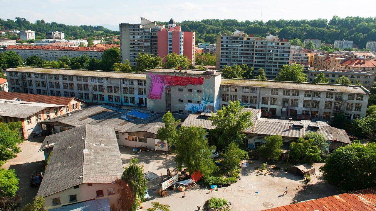 Slovenian artists and political activists protest targeting of cultural space in Ljubljana