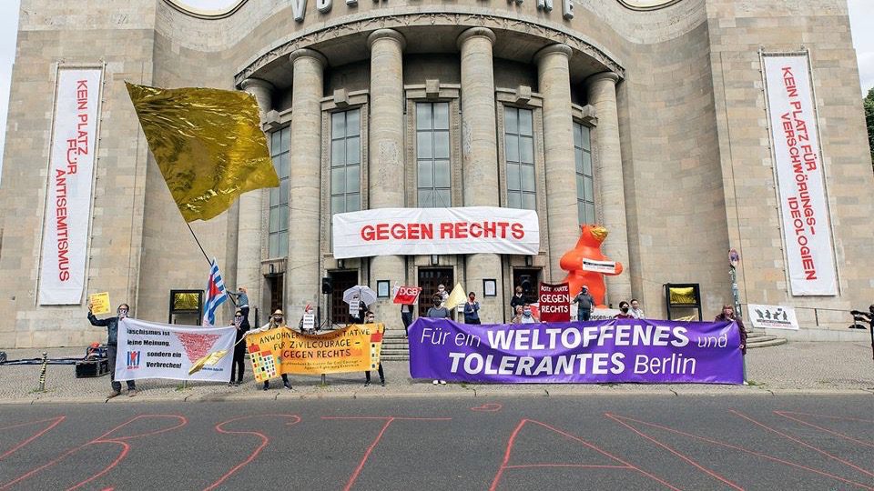 Protest against far-right-Germany