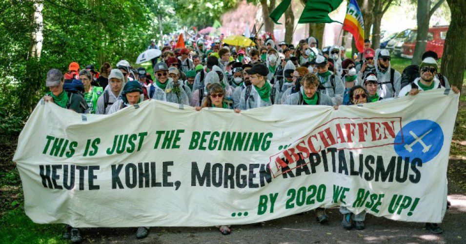 German climate activists attempt to occupy coal mine