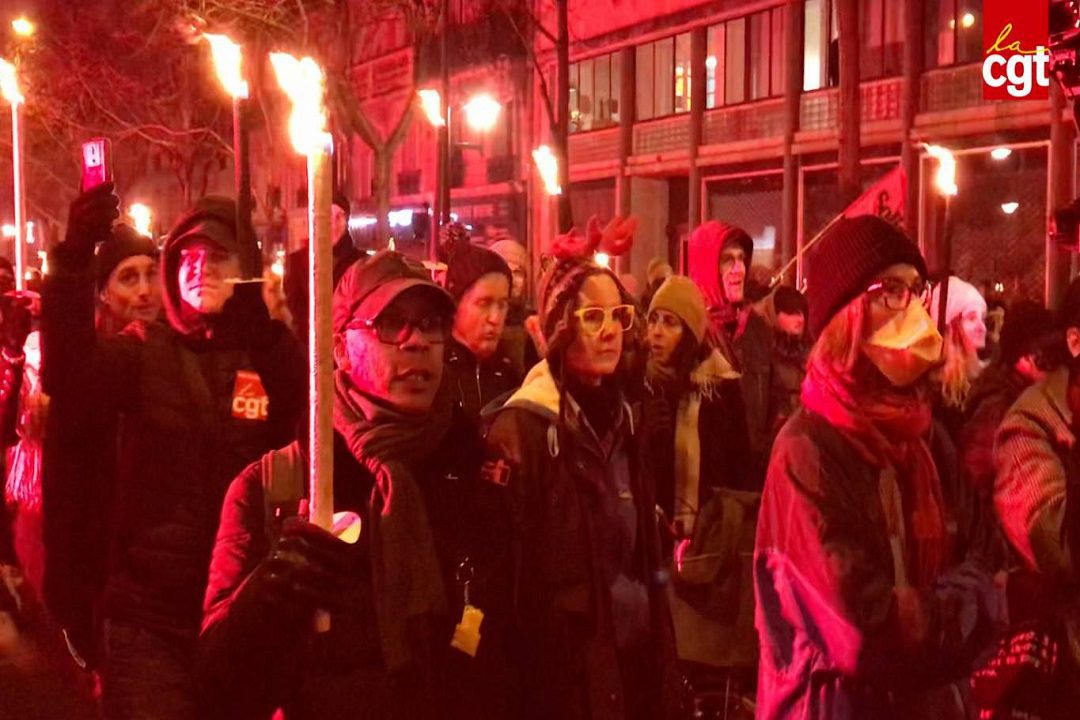 1.3 million French workers hit the streets against pension reform