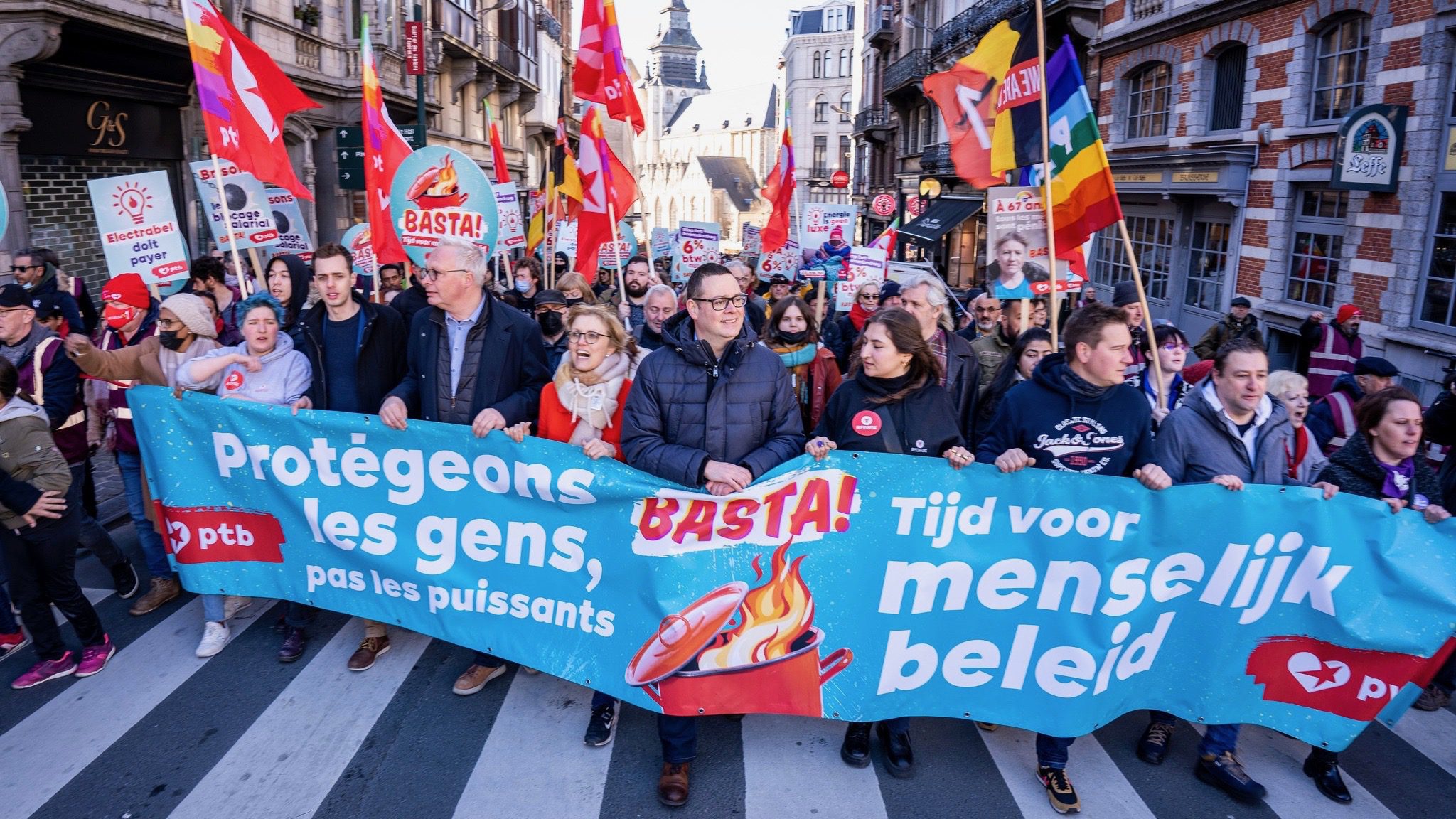 Belgium protest against high energy prices