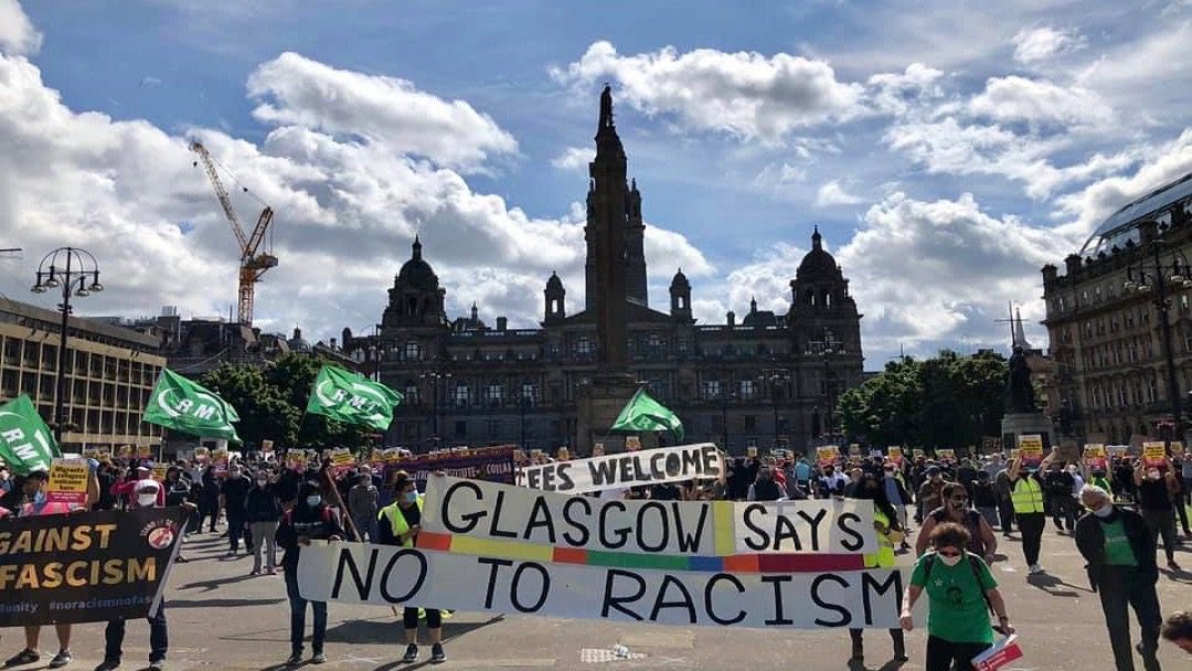 Anti-racism protest-Glasgow