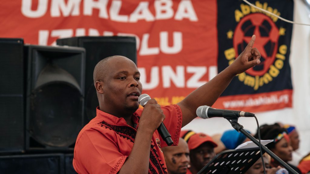 Leader of shack-dwellers’ movement arrested by South African police for ‘conspiracy’ to murder