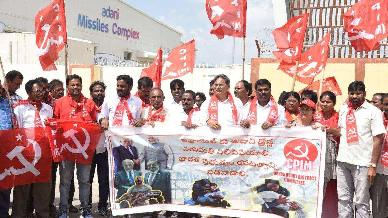 Left parties in India protest arms exports to Israel