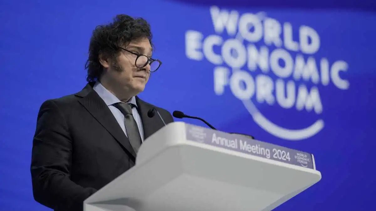 Argentina’s far-right libertarian president warns in Davos, “the West is in danger”