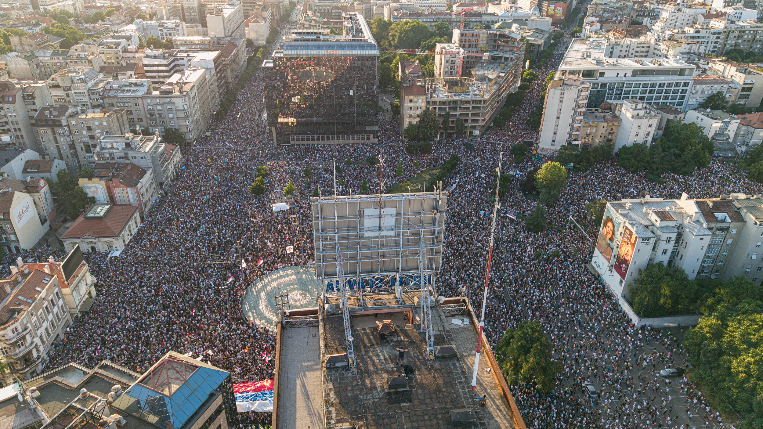 Civil disobedience spreads across Serbia after new protest