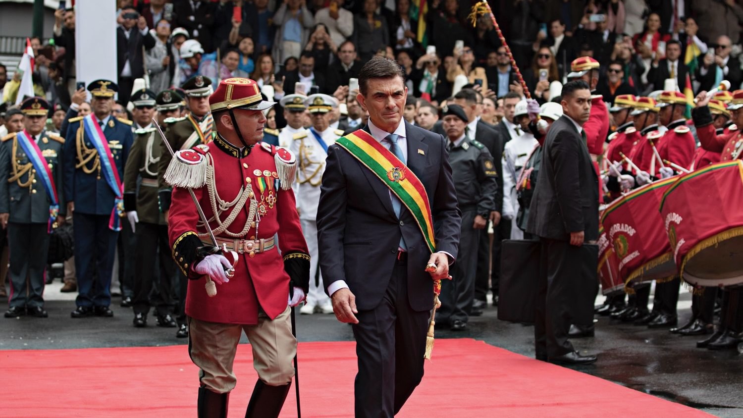 Recently-inaugurated president of Bolivia, Rodrigo Paz Pereira