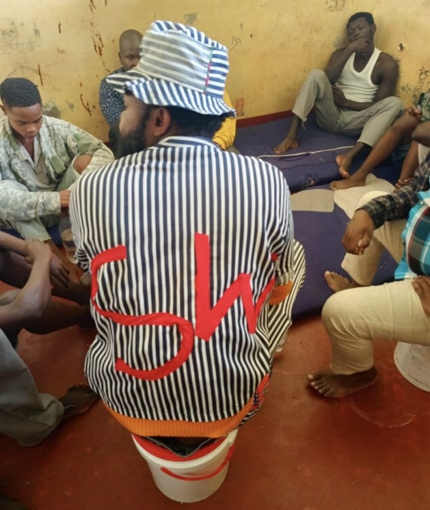 Booker Omole in prison