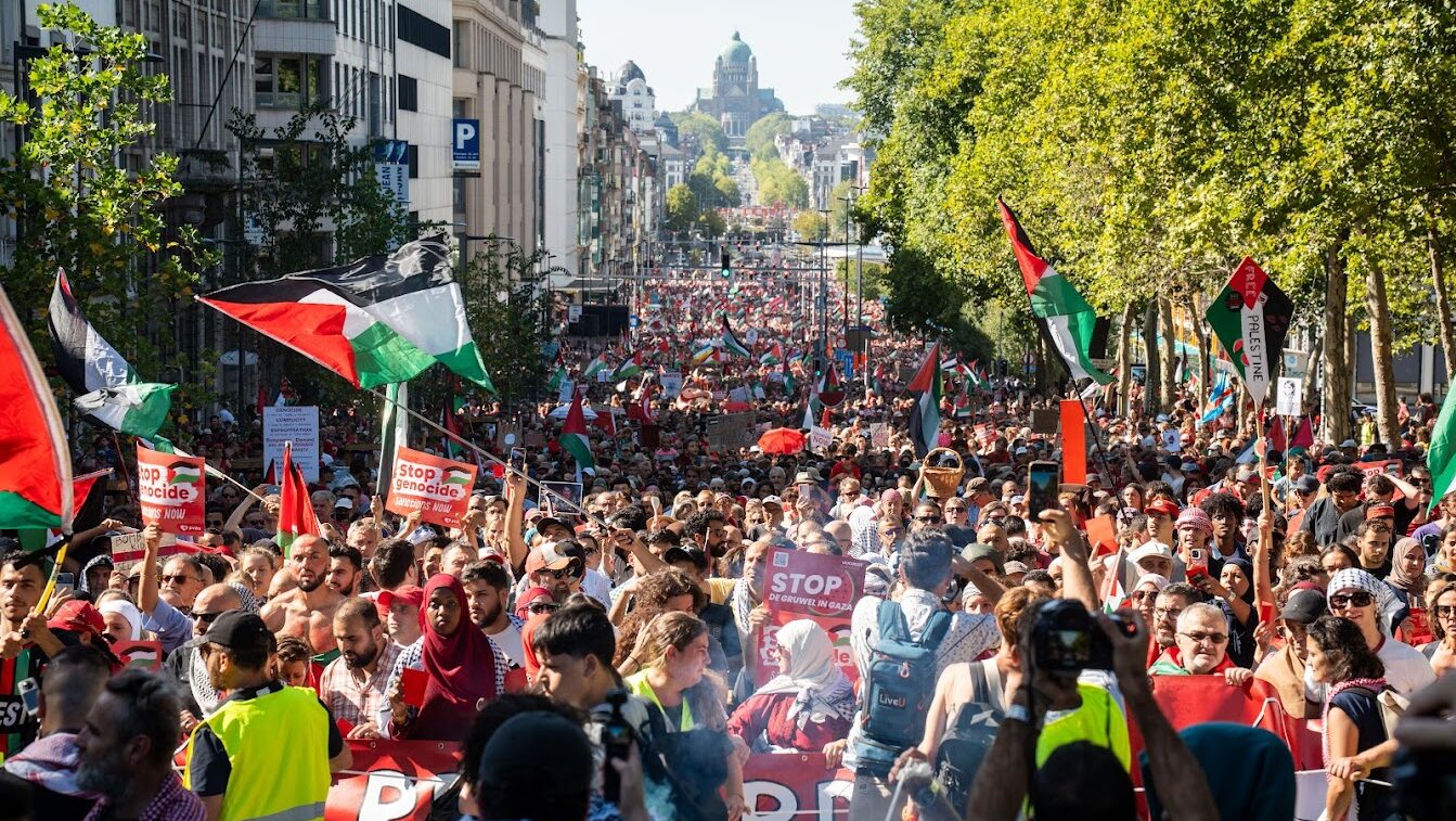 Over 100,000 mobilize in Brussels against Israel’s genocide in Gaza