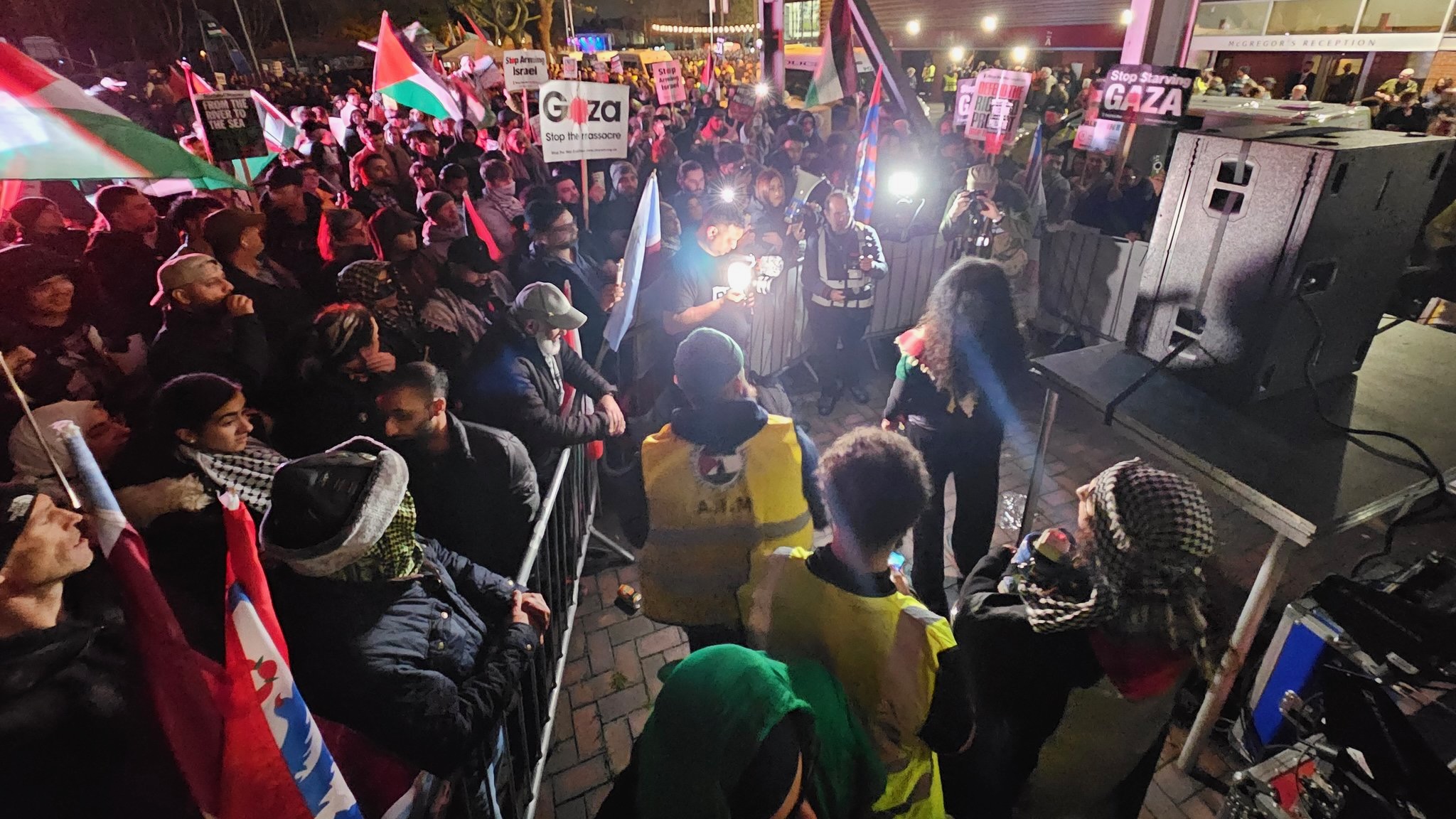 Protest against Israeli Maccabi football team