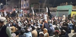Solidarity protest in Pakistan's Balochistan calling for release of Ali Wazir (Photo: Asian Marxist Review)