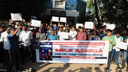 Protests erupt in India following website ban over Modi-Trump cartoon