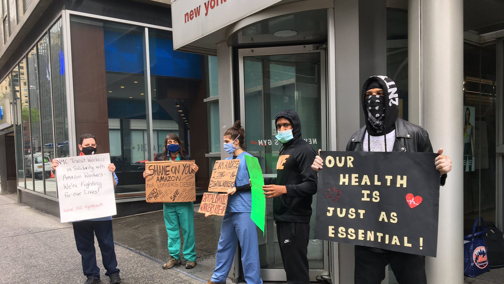 Delivery workers strike on May Day in the US