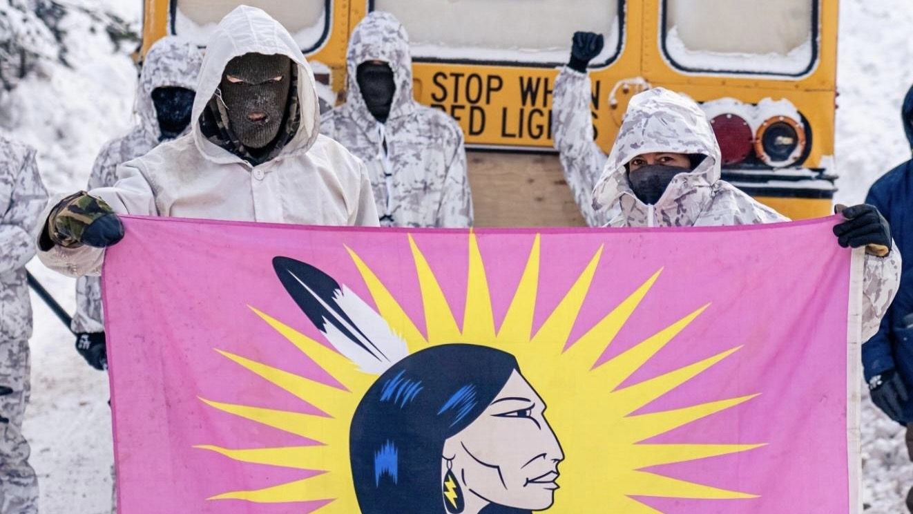 Wet’suwet’en activists retake checkpoint a month after police crackdown