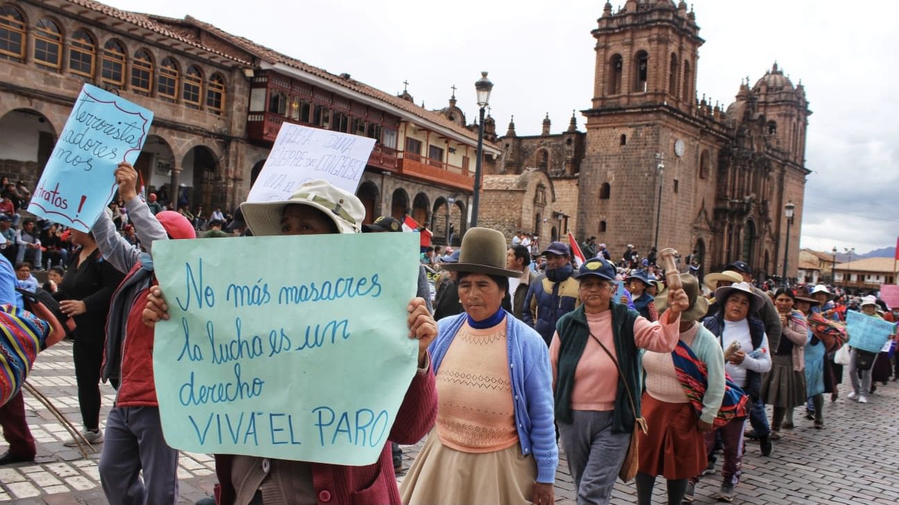 Tens of thousands on the streets of Peru in national strike