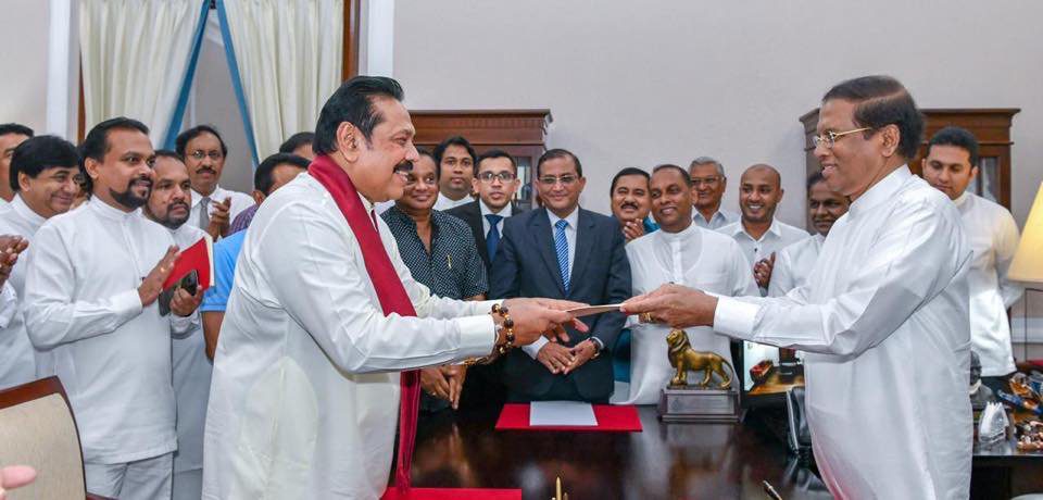 Former president Mahinda Rajapaksa sworn in as Sri Lankan PM