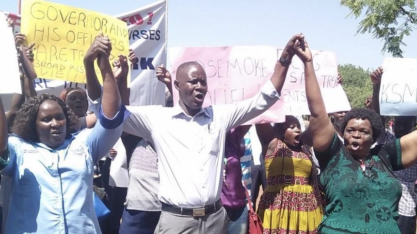Health workers in Kenya continue their struggle for decent conditions