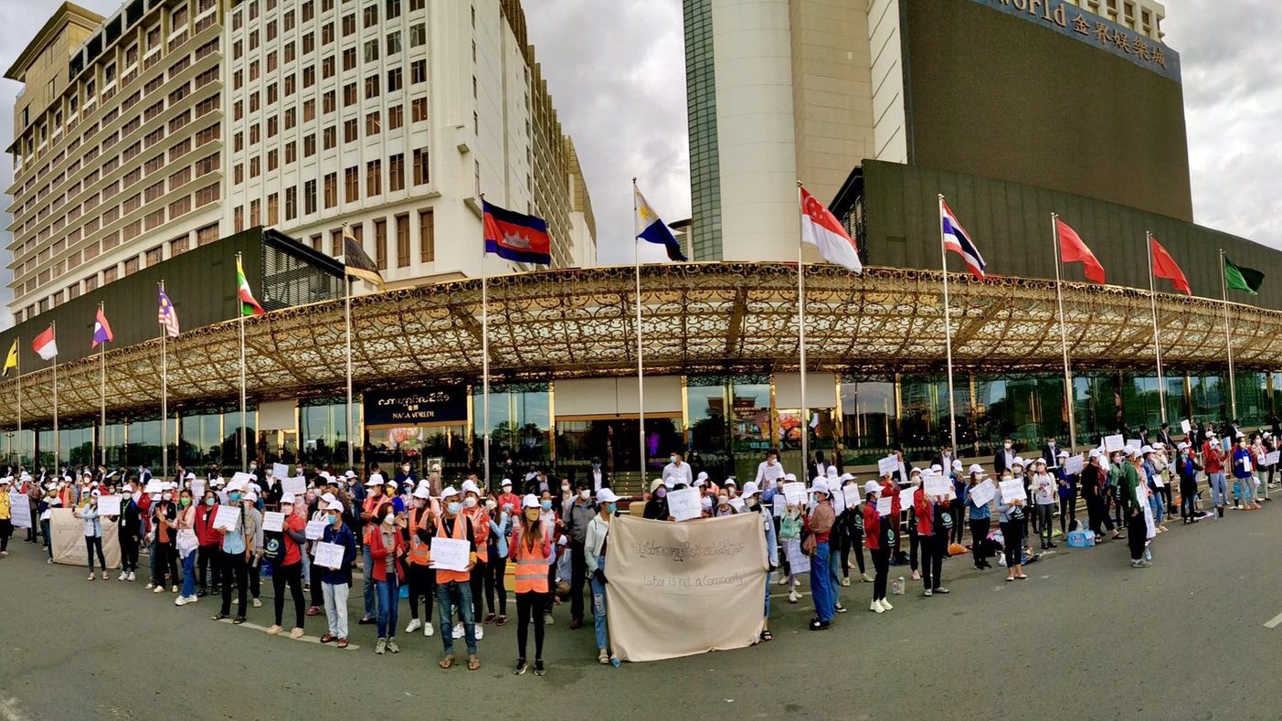 Cambodia’s NagaWorld workers continue strike despite arrests and crackdown