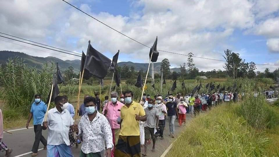Farmers protest in Sri Lanka