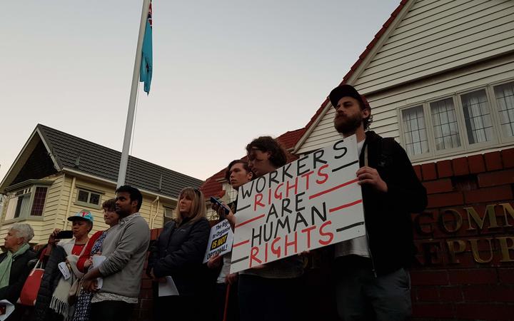 Fiji workers' protest