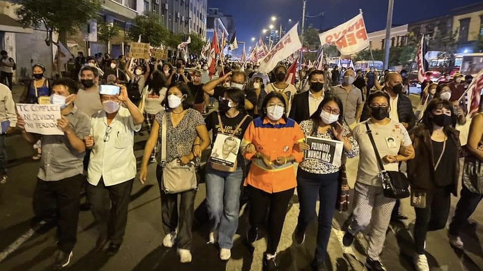 Ex-dictator Alberto Fujimori announces his candidacy for the Peruvian presidency