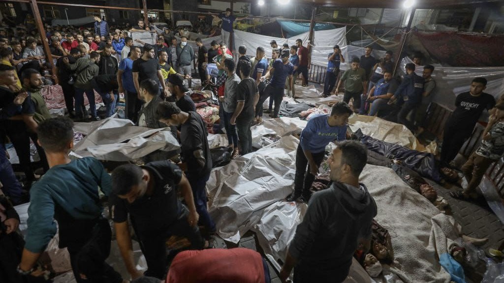 Over 500 Palestinians massacred in Israeli hospital bombing