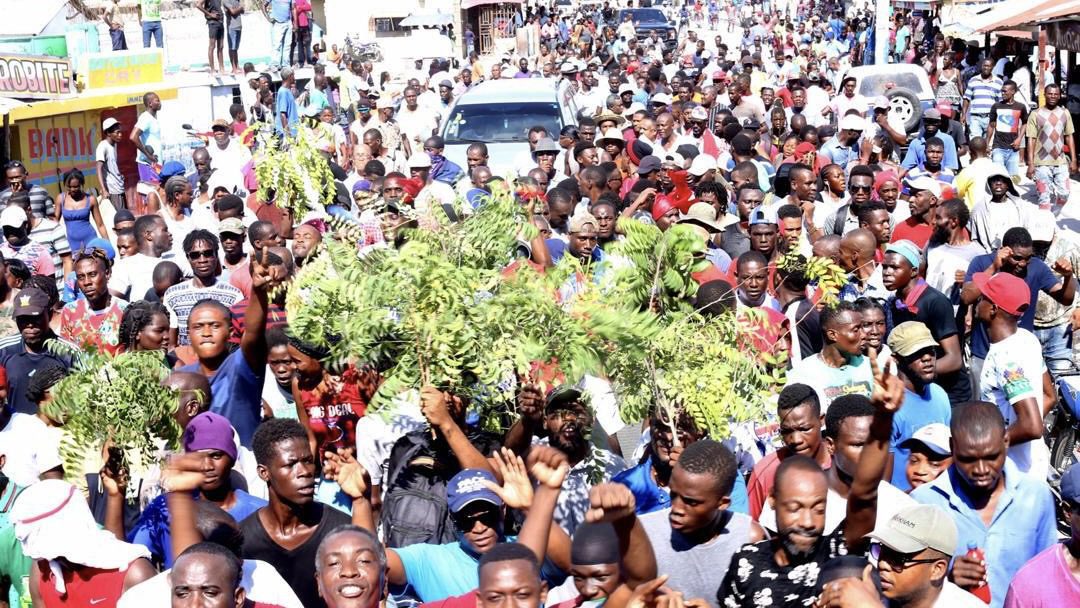 Haitians protest threat of foreign military intervention in the country