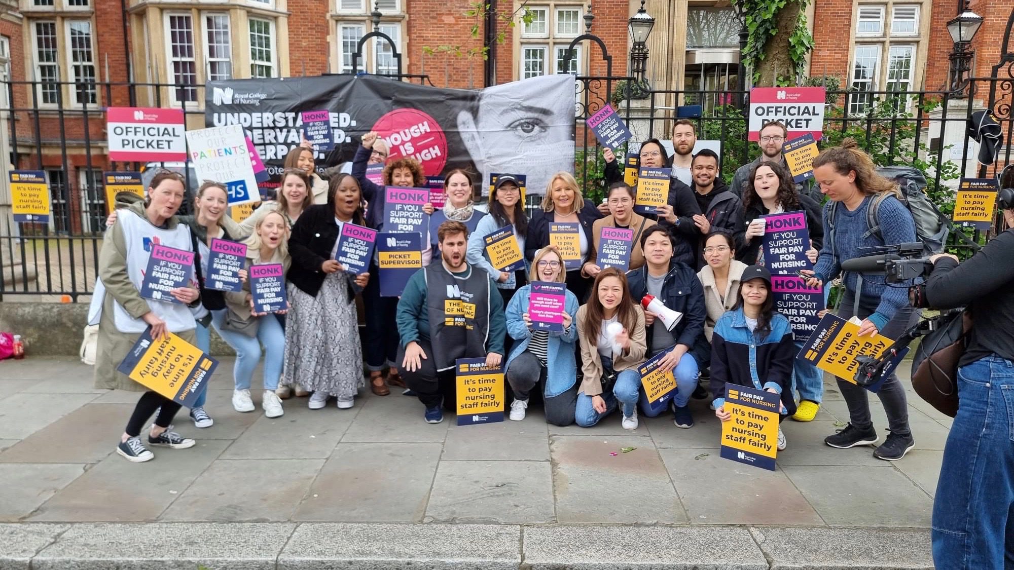Health workers strike UK