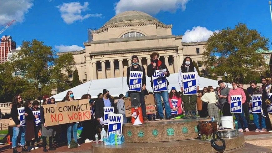 Student workers strike US