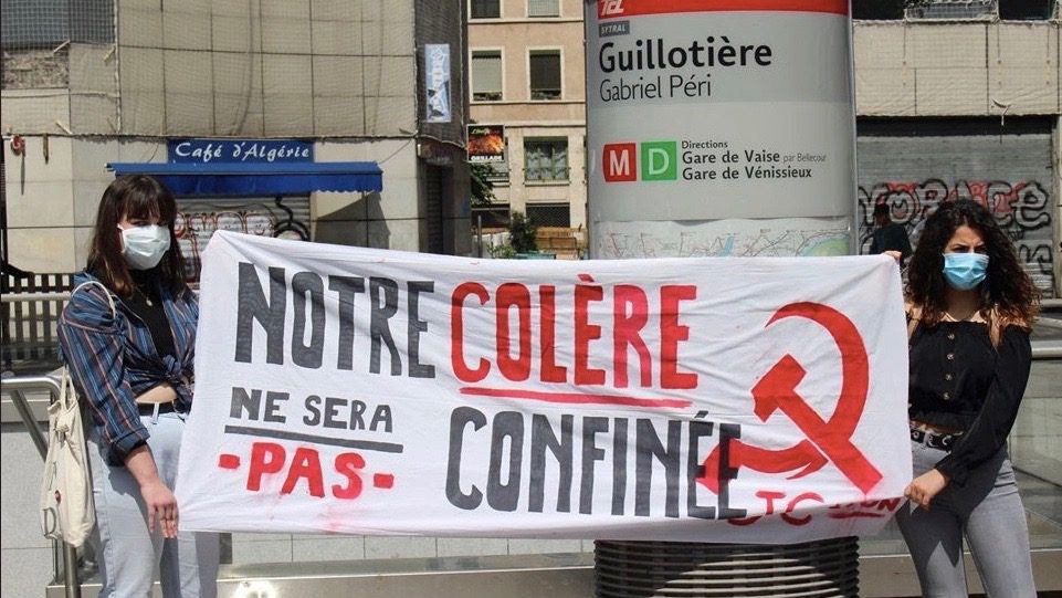 France communist youth protest