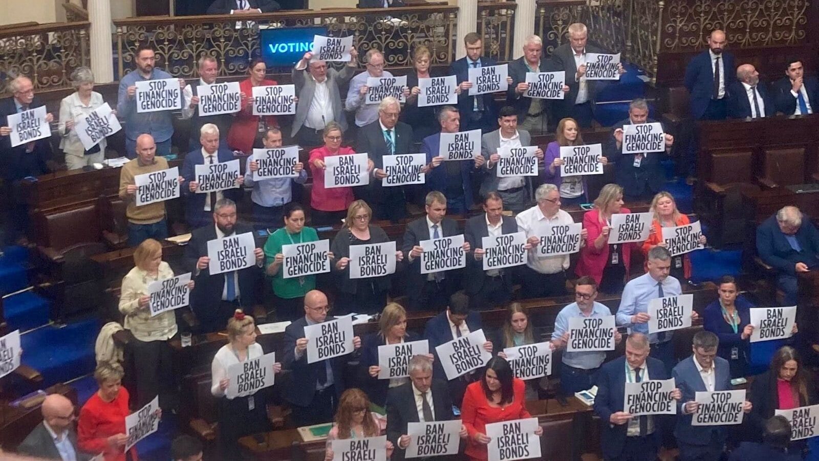 Irish conservatives block proposal by Sinn Féin to restrict Israeli “war bonds”