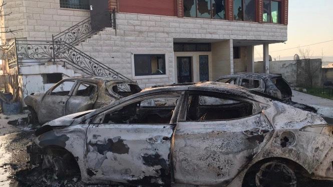 Israeli settler violence in Nablus, Palestine