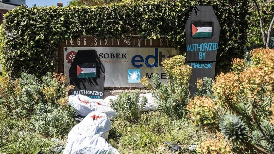 Mask off Maersk targets the suppliers of Israel’s genocide in Gaza