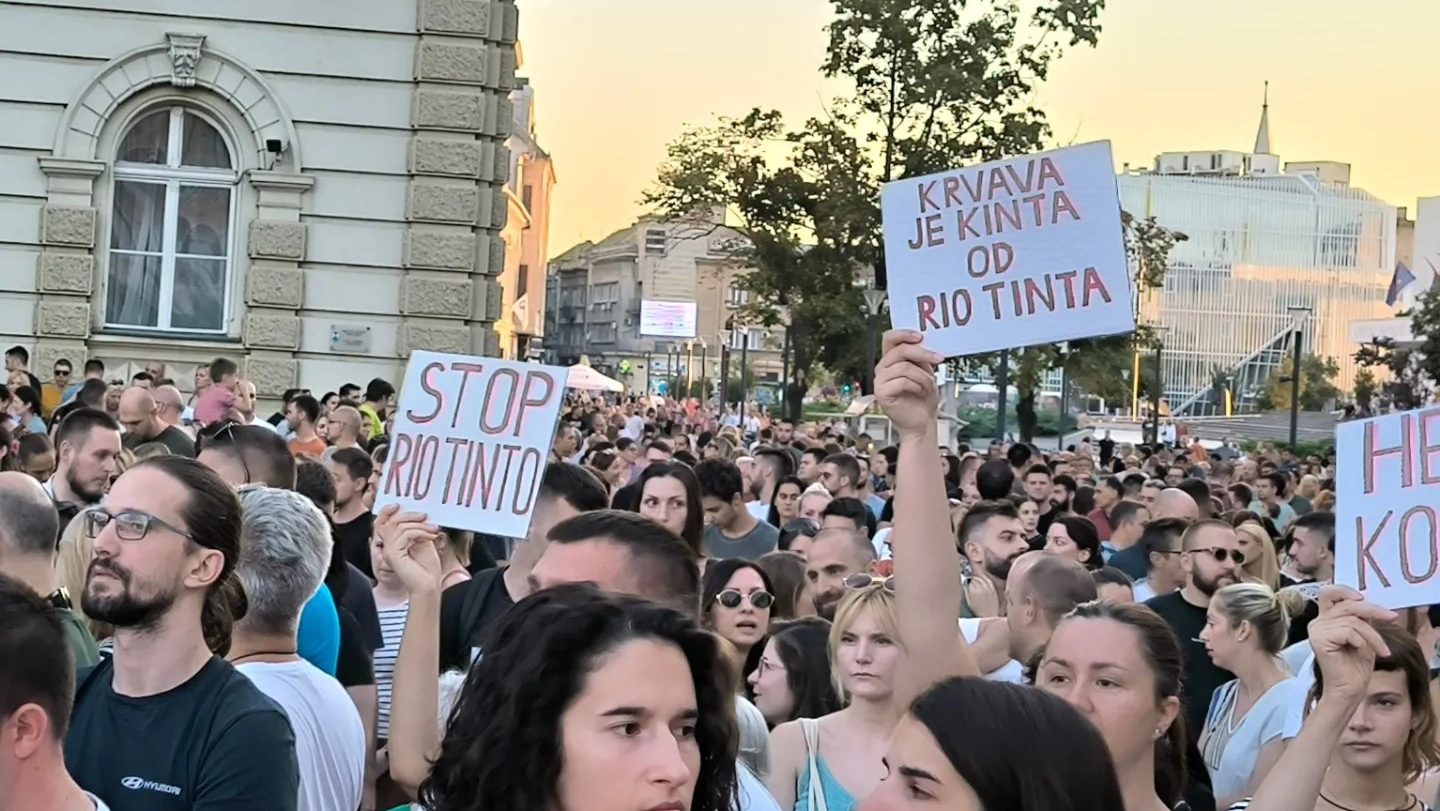Serbians protest Rio Tinto’s lithium mining project