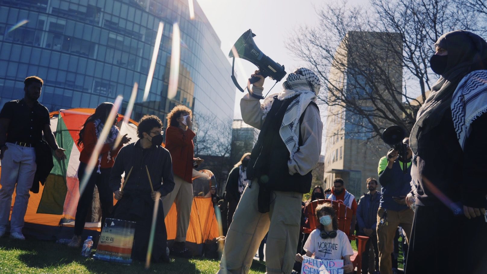 Palestinian students and academics express solidarity with university encampments across the globe