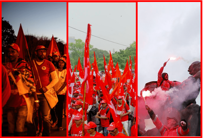 People's Protests against right wing regime and neoliberalism