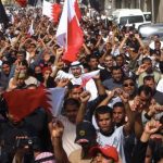 Protests supporting prisoners on hunger strike Bahrain