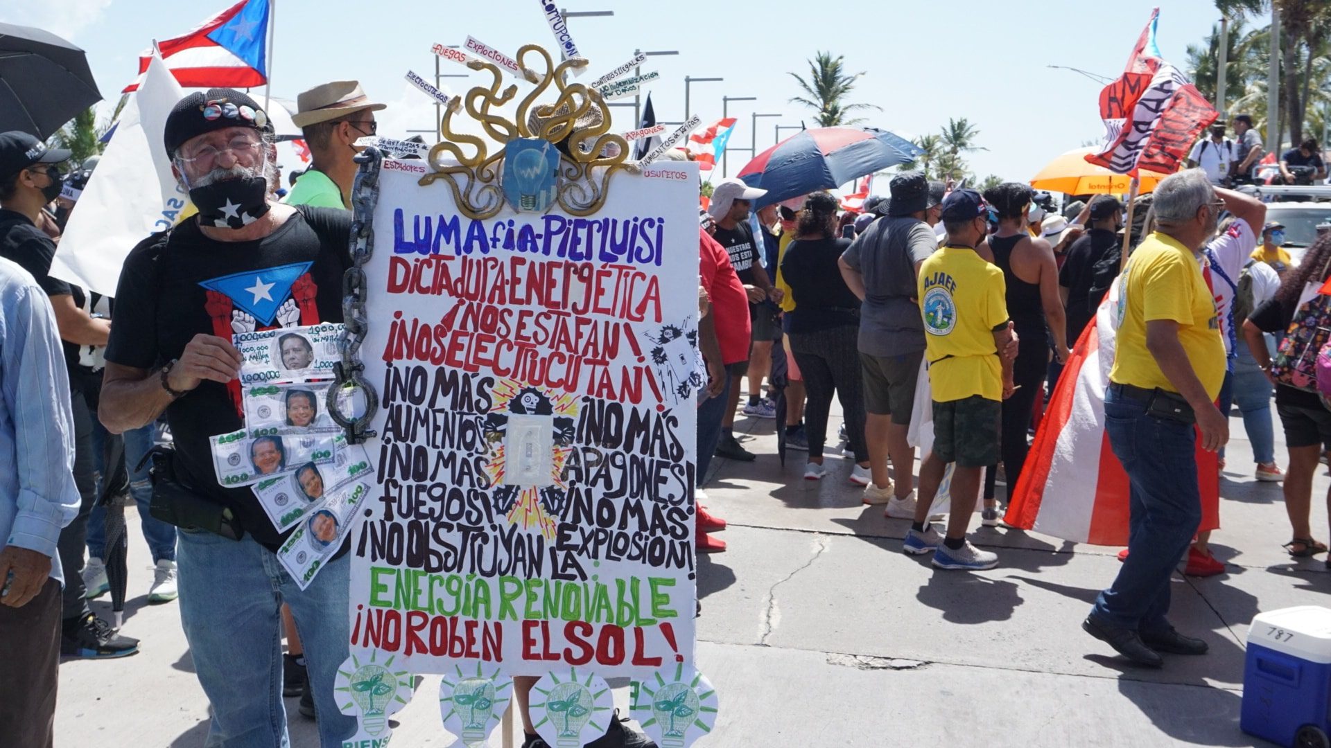 Puerto Ricans demand cancellation of contract with Canadian-American energy company LUMA