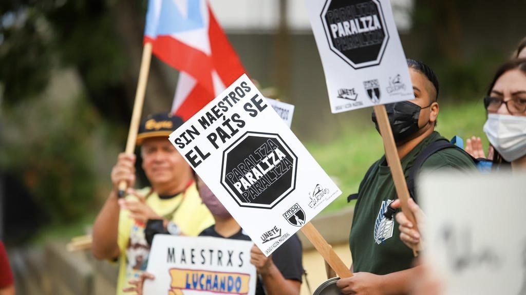 Teachers in Puerto Rico strike for wages, benefits