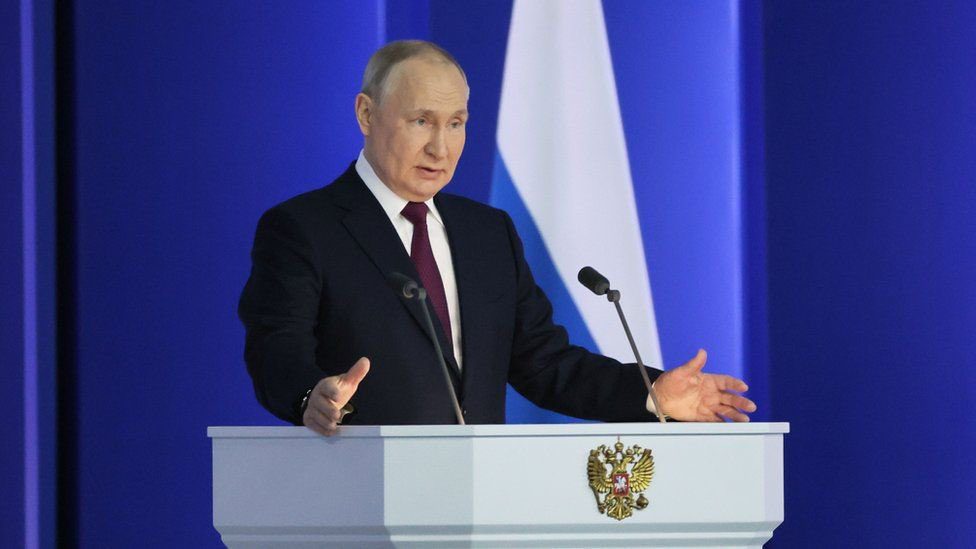 Ahead of the one year anniversary of the Russia-Ukraine war, Putin condemns NATO aggression