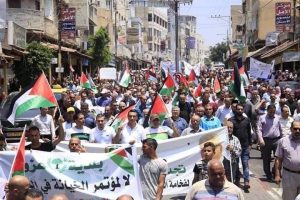 Rally in West Bank