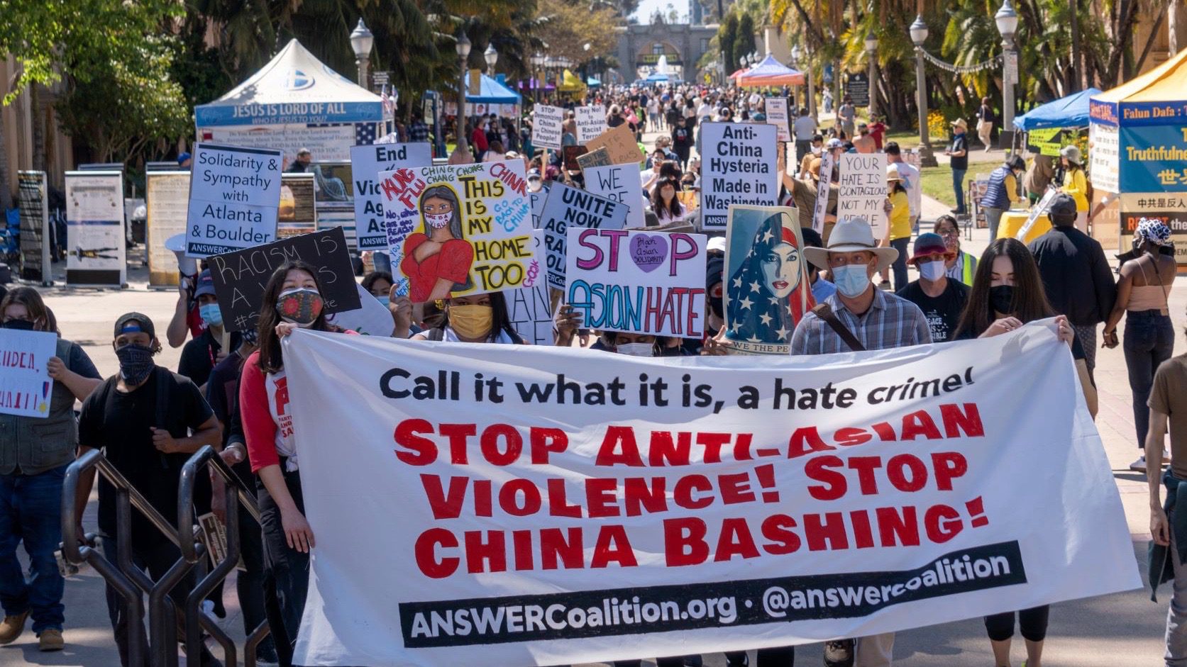 Actions in 60 cities in solidarity with Asian community against racism, war